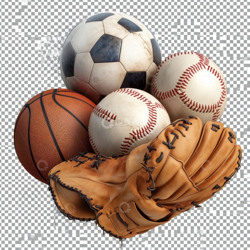 高清大图下载【趣麦麦图】多种运动器材的组合展示