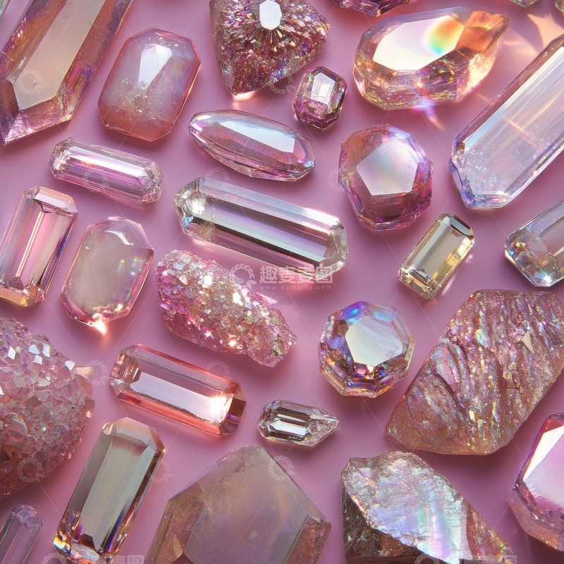 高清大图下载【趣麦麦图】多彩晶莹的宝石与矿石