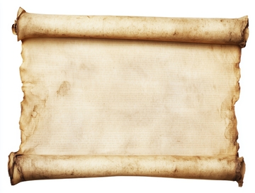 古老卷轴的展开图