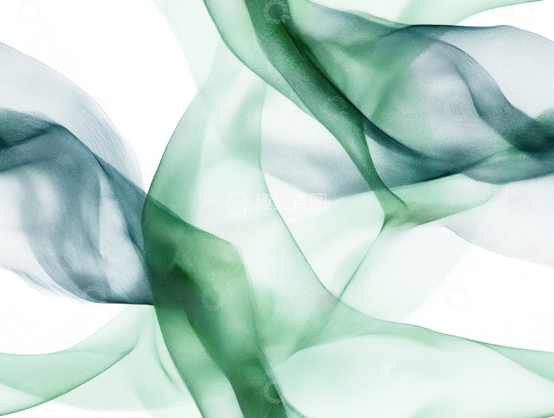 高清大图下载【趣麦麦图】绿色烟雾的抽象流动