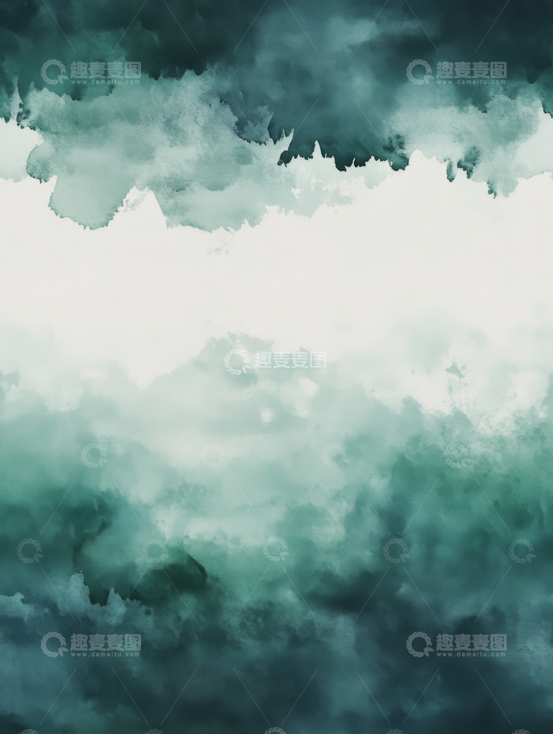 高清大图下载【趣麦麦图】墨绿云雾的抽象背景