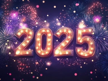 2025年烟花庆祝背景