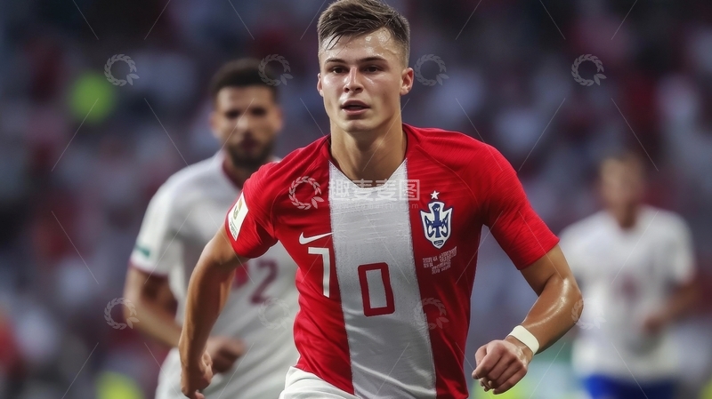 高清大图下载【趣麦麦图】-足球运动员在比赛中奔跑