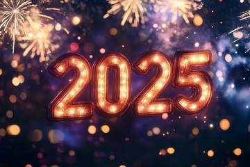 2025年新年庆祝背景