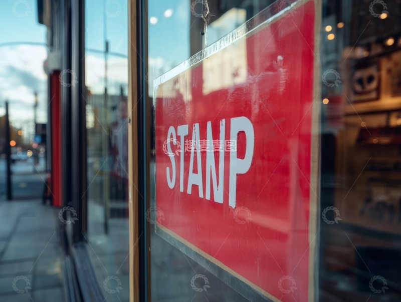 高清大图下载【趣麦麦图】红色背景上的白色字母标识