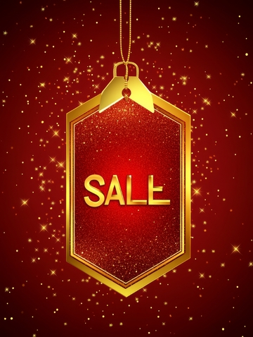 金色吊牌上的‘SALE’字样