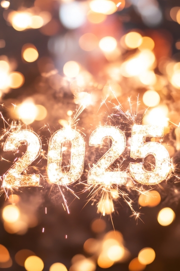 2025年烟花庆祝背景