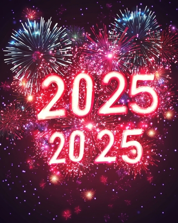 2025年烟花庆祝背景