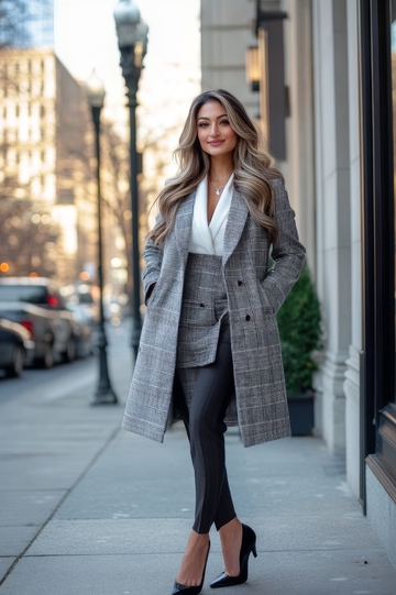 都市街头的时尚女性