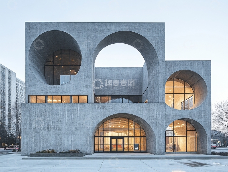 高清大图下载【趣麦麦图】现代建筑的拱形设计