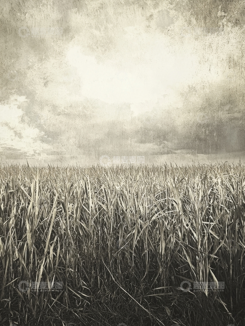 高清大图下载【趣麦麦图】晨雾笼罩的田野