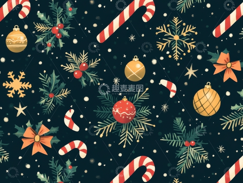 高清大图下载【趣麦麦图】圣诞主题装饰图案