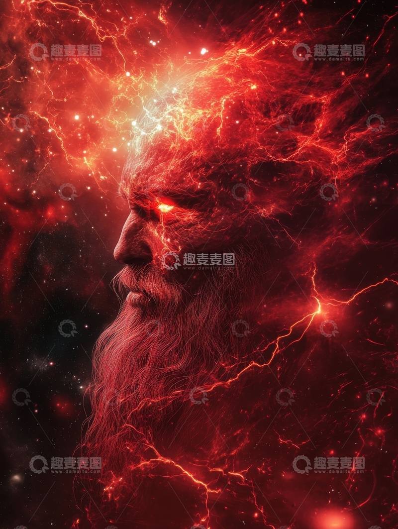 神秘老人与炽烈光芒