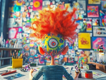 色彩斑斓的创意工作室