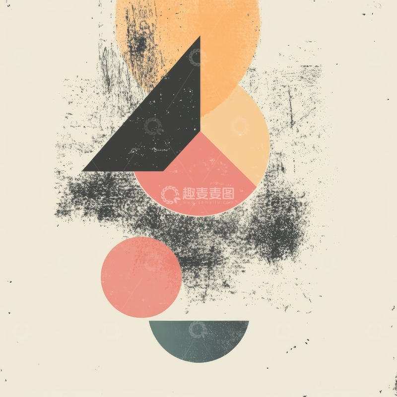 高清大图下载【趣麦麦图】抽象几何图形与纹理背景