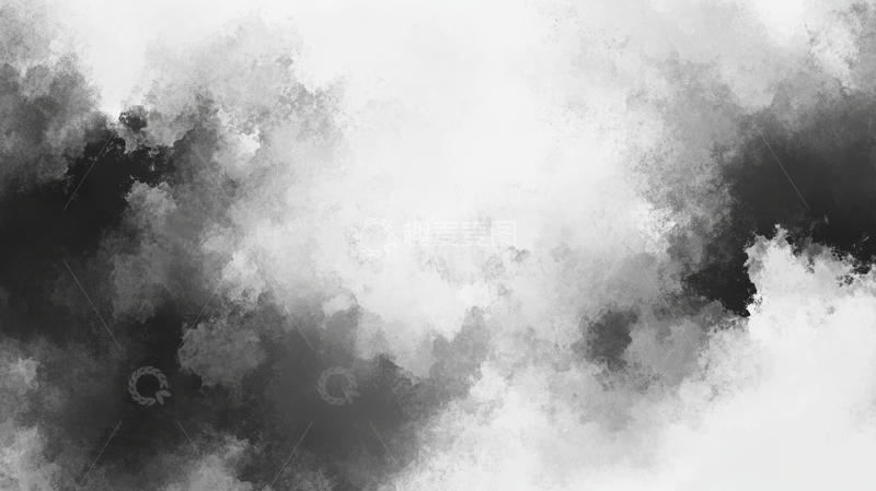 高清大图下载【趣麦麦图】黑白抽象烟雾纹理背景