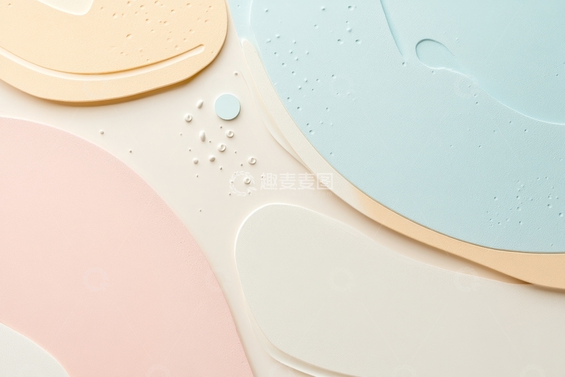 高清大图下载【趣麦麦图】柔和色彩的圆形物体局部特写