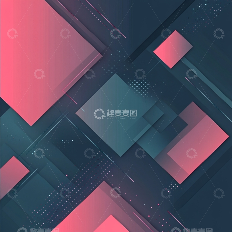 几何图形的渐变色彩组合