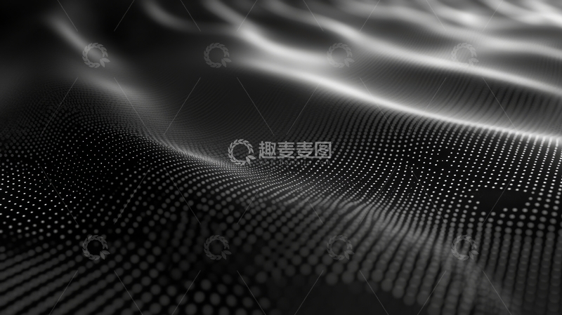高清大图下载【趣麦麦图】波浪形点阵动态背景
