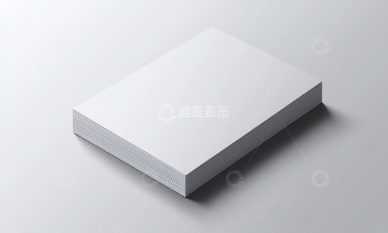 高清大图下载【趣麦麦图】简洁的白色纸张堆叠