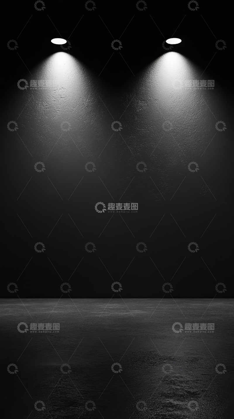 高清大图下载【趣麦麦图】聚光灯下的空旷舞台