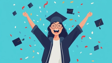 毕业庆祝：喜悦的毕业生