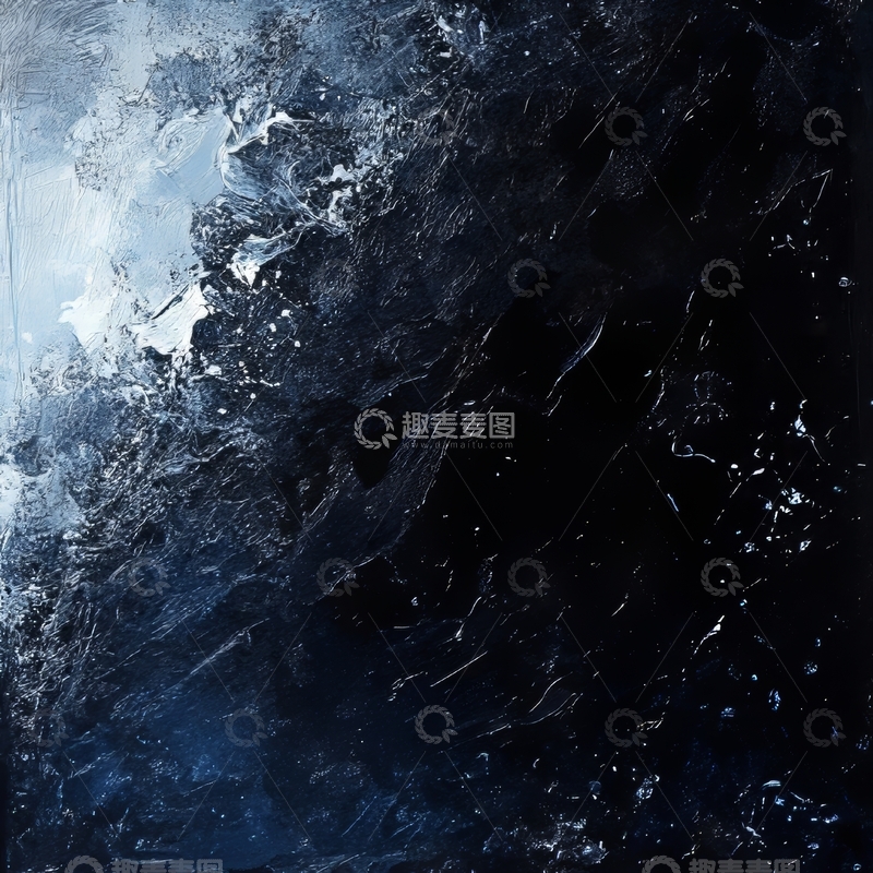高清大图下载【趣麦麦图】深邃夜空下的波涛汹涌