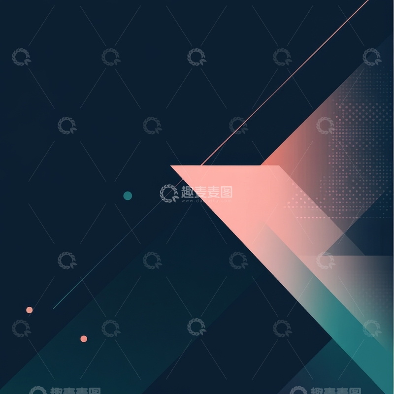 高清大图下载【趣麦麦图】几何图形与渐变色彩的抽象设计