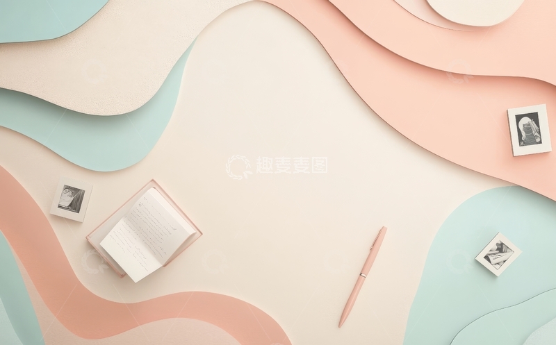 高清大图下载【趣麦麦图】柔和色彩的抽象背景与照片