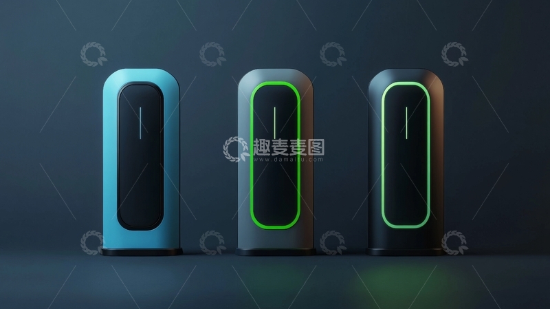 高清大图下载【趣麦麦图】三款现代科技设备展示