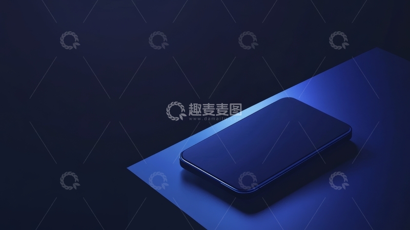 高清大图下载【趣麦麦图】深色背景下的手机静物图