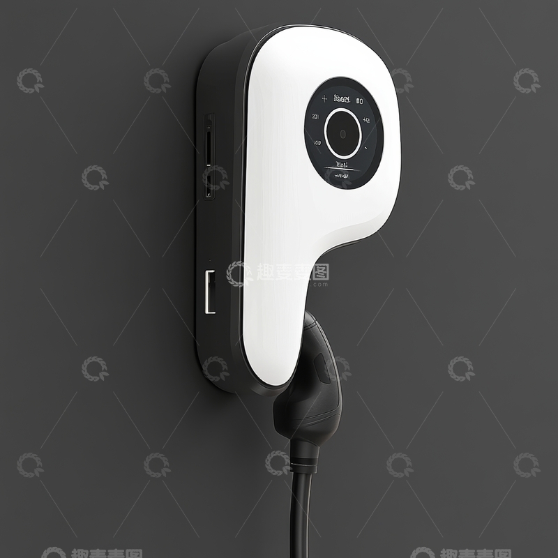 高清大图下载【趣麦麦图】壁挂式充电器连接状态展示