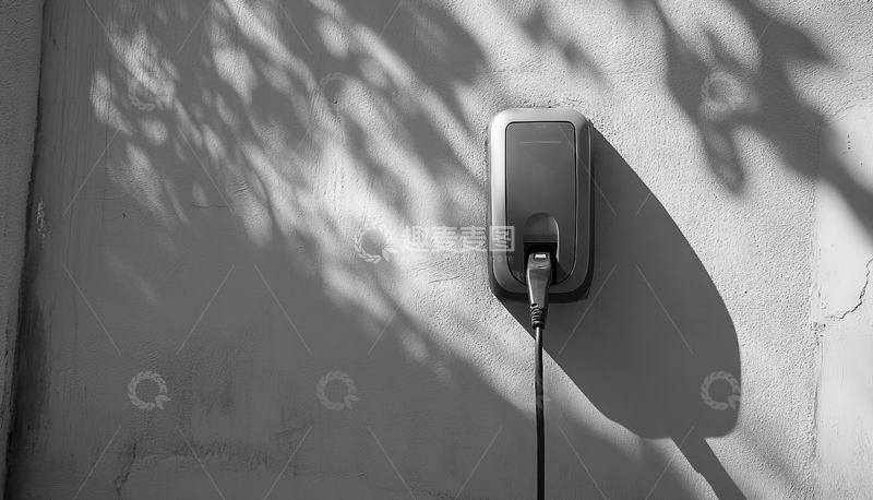 高清大图下载【趣麦麦图】墙上的充电设备