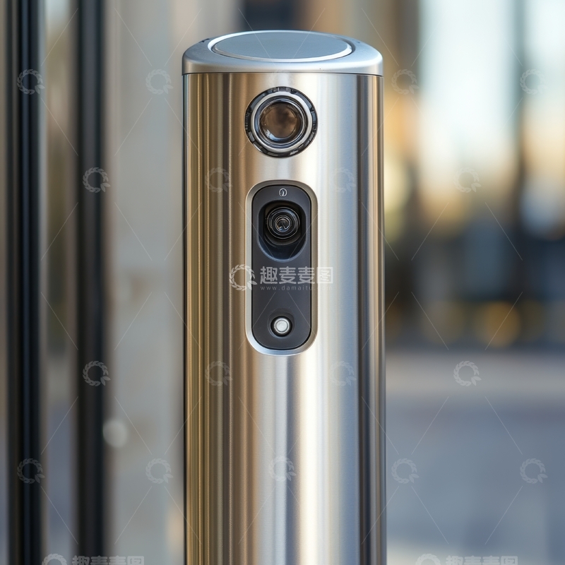 高清大图下载【趣麦麦图】现代智能门禁系统特写