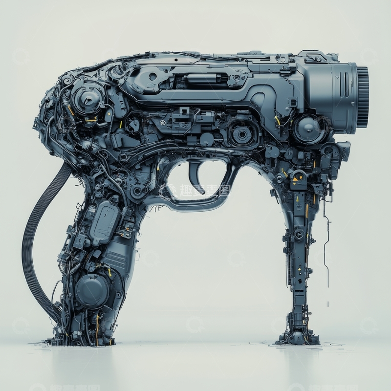 高清大图下载【趣麦麦图】机械结构的未来科技装置