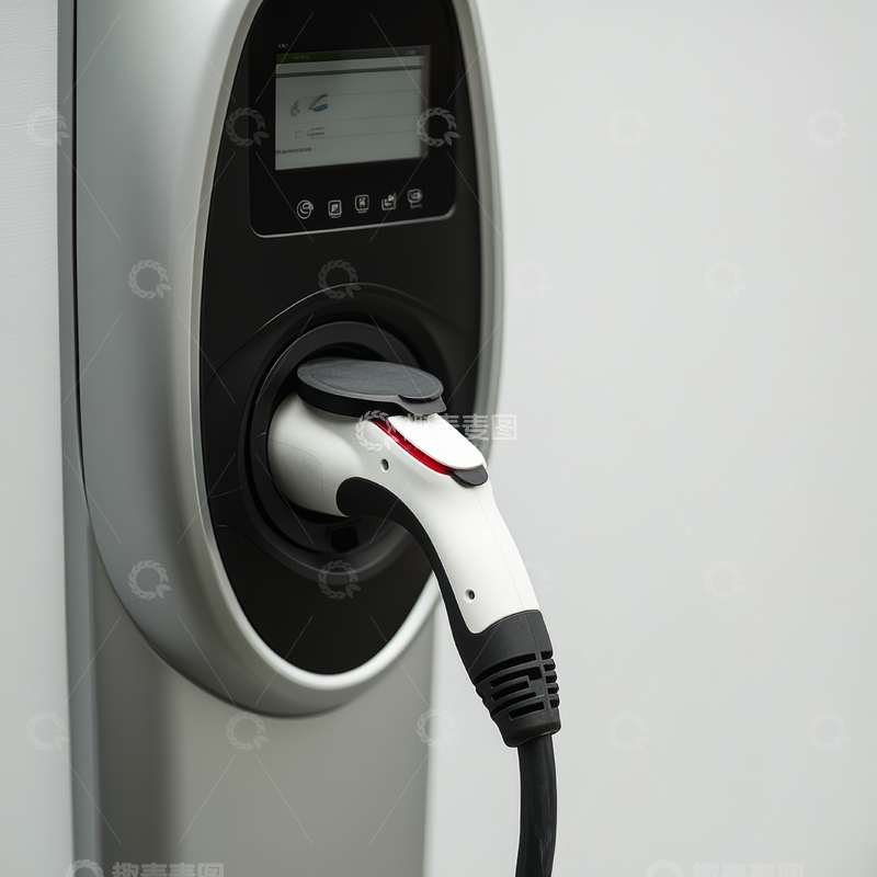 高清大图下载【趣麦麦图】电动汽车充电接口特写
