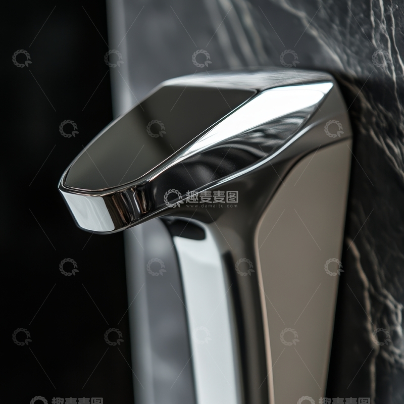高清大图下载【趣麦麦图】现代金属水龙头特写