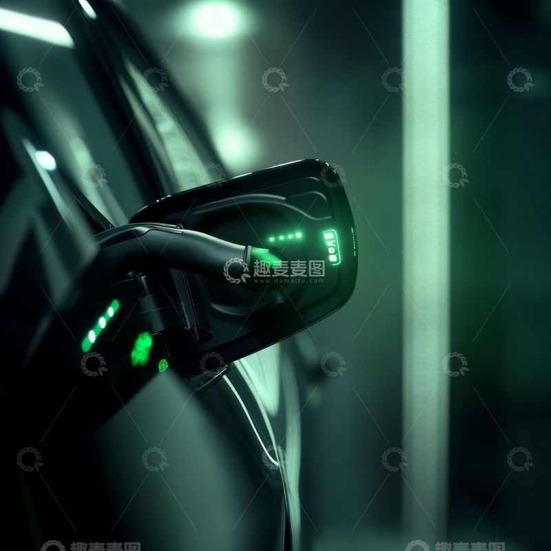 高清大图下载【趣麦麦图】电动汽车充电特写