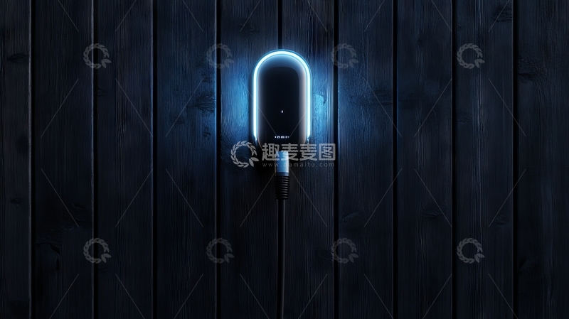 高清大图下载【趣麦麦图】现代智能设备在木质墙面上的展示