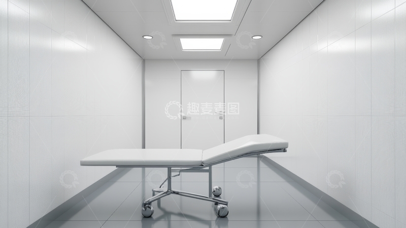 高清大图下载【趣麦麦图】医院病房内的空床