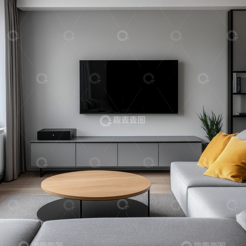 高清大图下载【趣麦麦图】现代简约客厅布置