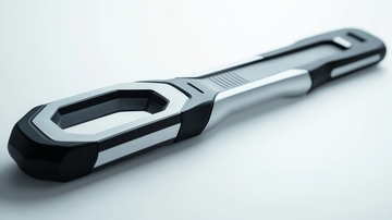 现代设计的黑白手柄工具