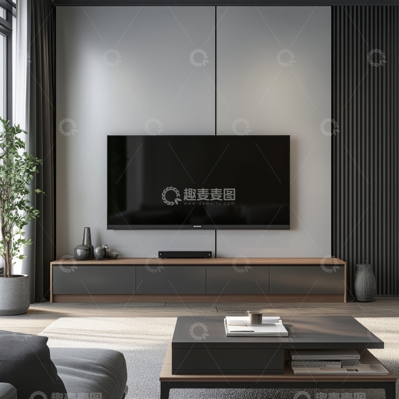 高清大图下载【趣麦麦图】现代简约客厅设计