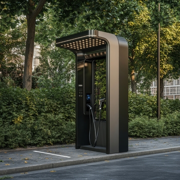 现代电动汽车充电站