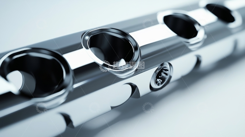 高清大图下载【趣麦麦图】金属管道连接件特写