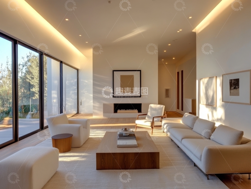 高清大图下载【趣麦麦图】现代简约客厅设计