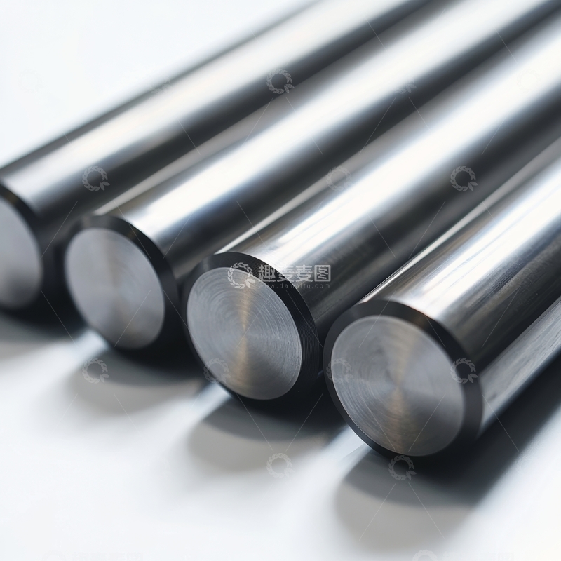 高清大图下载【趣麦麦图】排列整齐的金属圆柱体