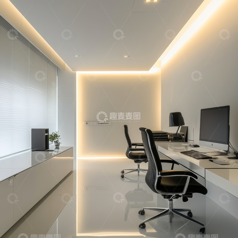 高清大图下载【趣麦麦图】现代简约办公室内部设计