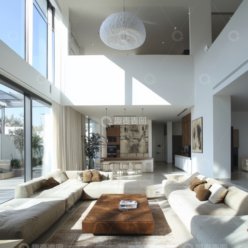 高清大图下载【趣麦麦图】现代简约客厅设计