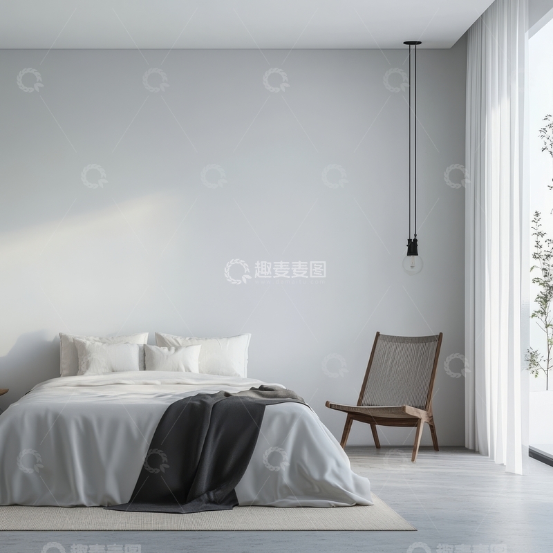高清大图下载【趣麦麦图】简约现代卧室设计